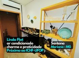 Flat4 aconchegante ar condicionado próx UFOP Mariana MG