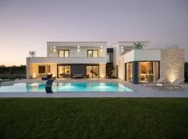 Villa Asmoa for 8 people near Porec with 45 m2 heated pool, wellness & sea view