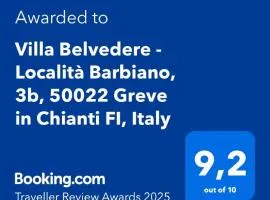 Villa Belvedere - Località Barbiano, 3b, 50022 Greve in Chianti FI, Italy