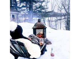 Zenitude 2, Beachfront chalet, hot tub,Lac Simonet, Hotel in Saint-André-Avellin
