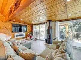 Wraparound Deck and Grill Wrightwood Cabin Near PCT