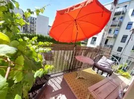 Annastraße - gemütlich mit schaukeln auf dem Balkon