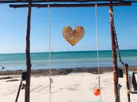 Pachamama Holbox - Hostel & Private Apartments, hotell Isla Holboxis