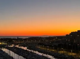 Carnon Plage, panorama Unique sur la Mer et le Port depuis la Terrasse