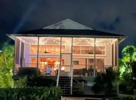 Private Bayfront Beach House with Dock, Steps to Beach and Restaurants
