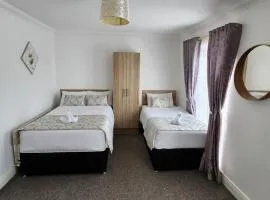 Bright elegant room park view