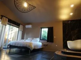 Chambre privée avec baignoire double