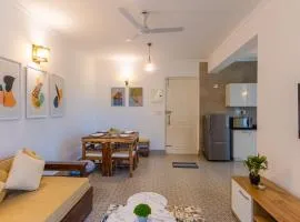 Tranquil 1BHK suite Pool Field Calangute Da Alohas