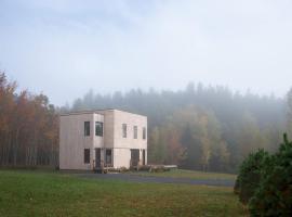 Modern Mountain Retreat with Hot Tub, hotel v destinaci Fleischmanns