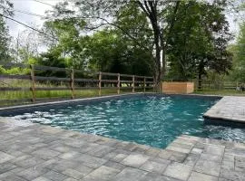 Chic Barn House with Pool