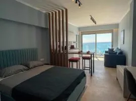 Charaki Sea Breeze Modern Studio with a Refreshing Balcony View