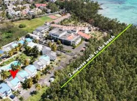 Beachfront Villa near Mont Choisy Beach