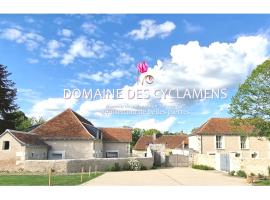 Le Domaine des Cyclamens, luksushotel i Verneuil-sur-Indre