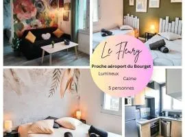 Le Fleury appartement moderne 2 chambres, à côté du salon du Bourget