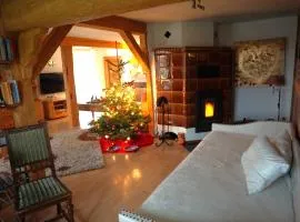 Kamin Ofen Wohnung -Altes Landhaus Oste- 2 Schlafzimmer, Terrasse, Grill, Küche, Bad, WLAN, nah am Nordsee Strand