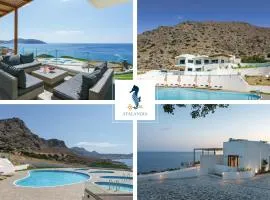 Beachfront Villa Atalandia with Heated Pool, Gym, BBQ & Office