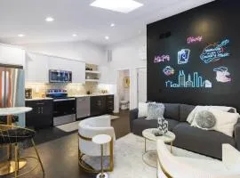 Vibrant Neon Condo Near Restaurants, Coffee and Bars