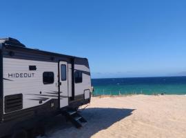 Beachfront Camper, Bahia Turquesa BCS, villa in La Ventana