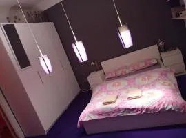 Double bed in sharing apartment