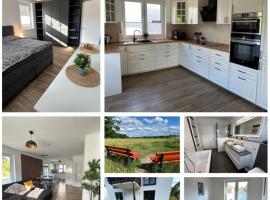 Exklusive Ferienwohnung bei Berlin, bis 5 G&auml;ste, gro&szlig;e Terrasse, Garten