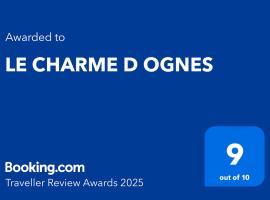 LE CHARME D OGNES, hotel di Ognes