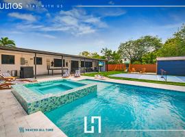 Luxury Getaway with Retreat Heated pool and Jacuzzi L31, hotel en Miami