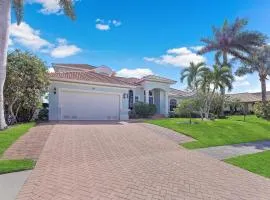 Pet-friendly waterfront home with heated pool and spa