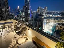 Unique Burj Khalifa View 3BR Condo On Top Floor
