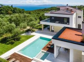 Luxurious Villa Laurea near Labin with Pool, Sauna & Sea View