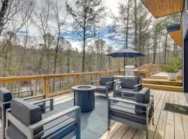 Hot Tub and Fire Pit Modern North Carolina Retreat