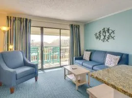 Steps to Beach Galveston Condo with Balcony!