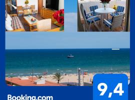 El Tiburon - Piso con espectaculares vistas al mar - solo para familias ideal para 4 personas - aire - calefacción - Ganador AWARD 2025, 2024, 2023, 2022, Hotel in Playa de Gandia