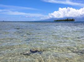 bungalow vue lagon 180 degr&eacute;, la maison bleue, bungalow i Moorea