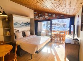 Studio les Granges - Vue montage et village, Centre la Clusaz - AravisTour, hotel en La Clusaz