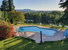 Les Rives du Lot - Piscine au bord du fleuve