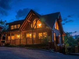 Authentic Cabin, View, 5 King Bed, Theater, Sleeps 17, Hot Tub