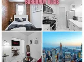 Burgundy Bliss 20 Min to Times Square