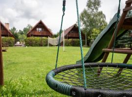 Domek z kominkiem i jacuzzi, hotel di Łobozew