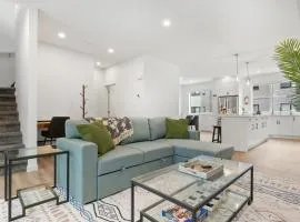 Spacious 3-story townhome with a 2-car garage, AC, king bed, and a great location near Banff