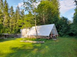 Glamping Lodge Hintersee, luxusní stan v destinaci Hintersee