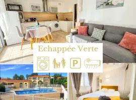 L'échappée verte - T2 - Confort -Piscine - Tennis- Parking - Climatisation - SudSéjourConciergerie