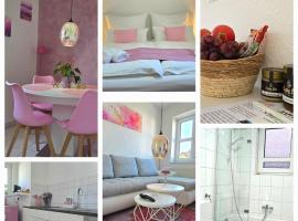 HAPPY HOMES PINK - Up to 5 - Küche - W-LAN - Netflix - Honig - Badewanne, hotel v destinaci Nidda