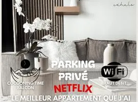 Le cocon Blånc Metz -T2 cosy avec parking privé & balcon - Gare, Nouvelle Ville