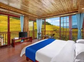 Longji Forest Lodge--Terraced landscape from the room, Pick-up and drop-off service from Ping'an Village Parking Lot, Sunrise& Sunset