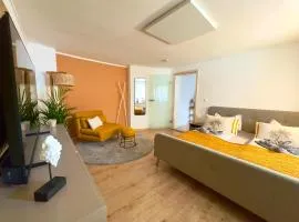 Appartment mit Garten im Beachhouse am Goitzschesee - strandnah & gemütlich