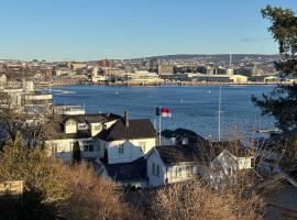 Fantastic apartment with garden and sea view on Bygd&oslash;y, vilă din Oslo