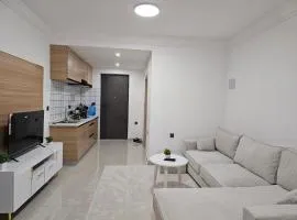 A cozy studio apartment