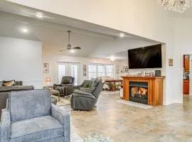 Firplace and Deck Riverfront Heber Springs Home