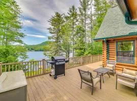Lakefront Corinth Log Home Private Dock, Fire Pit