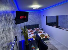 Apartament 1 camera LUX situat la parter in complex ApartHotel Botosani 2, hotel v destinaci Botoşani